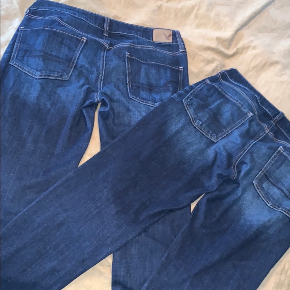 (2) AMERICAN EAGLE TOMGIRL JEANS LOT